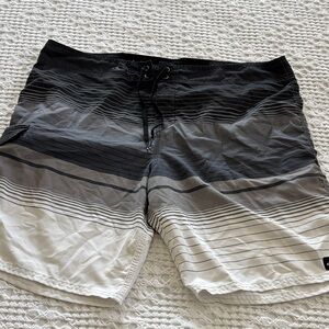 O'Neill Black and Gray Board Shorts